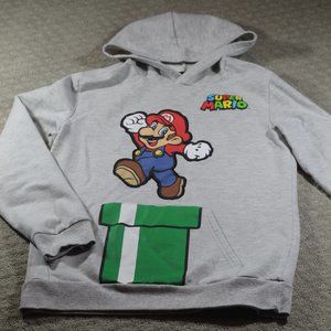 Super Mario Size YXL Kangaroo Pouch Hoodie - LIKE NEW